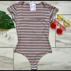 Pink multicolor bodysuit 💕